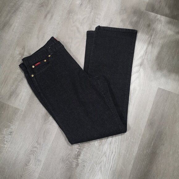 Chaps Denim Ladies Size 10 Straight Leg Black Jeans - Picture 8 of 12